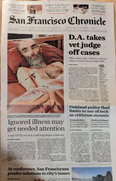 Whitney Dafoe Makes the Front Page
